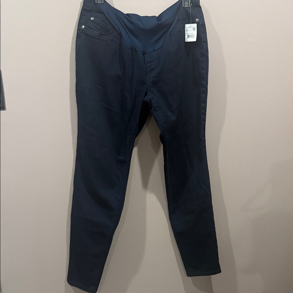 💜 Motherhood Maternity Indigo‎ Blue Dark Denim Pants